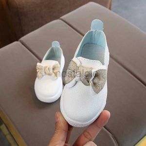 Sneakers Baby Girl Fashion Bow Spring herfst Casual schoenen Childrens 2020 Princess Pu Leather Sports Preschool Sportschoenen 1 2 3 4 5 6 jaar D240513