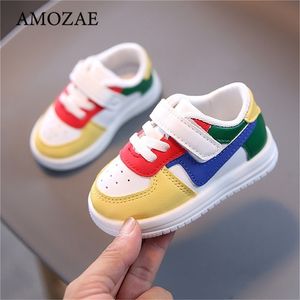 Zapatillas de deporte Baby Girls Shoes Boys Sports para niños Sweet Flats Cuero Niños Moda Casual Infantil Niño Suave 220928