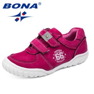 Baskets bona nouveau style mode enfants chaussures décontractées boucle boucle garçons chaussures synthétiques filles chaussures extérieur enfants baskets