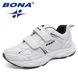 Zapatillas de deporte estilo BONA niños zapatos casuales Hook Loop niños al aire libre Jogging Light Soft 220909