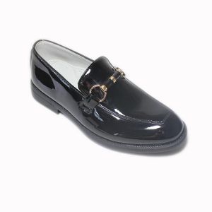 Zapatillas de fiesta para niños zapatos de fiesta para niños zapatos italianos clásicos para niños pequeños vestidos de noche formales mocasines de lujo de lujo de cuero deslizamiento