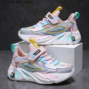Sneakers Brand Childrens Shoes Girls Sportschoenen Ademend Childrens Sportschoenen Fashion Pink Casual Daily Comfort Running Tennis Sports Shoes Q240412