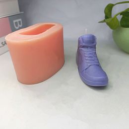 Sneakers kaarsen mallen siliconen sportschoenen wax schimmel handgemaakte verjaardag kerstcadeau voor het maken van cake accessoires tafel decor