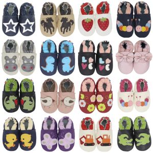 Baskets Carozoo Baby chaussures en cuir Enfants pantoufles Baby Girl Chaussures Nouvelle-née Babi Boy Préwalker Premières chaussures de marche pour bébé