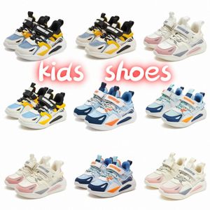 Sneakers Casual Boys Girls Children Trendy Kids Shoes Black Sky Blue Pink White Shoes Maten 27-38 W9LP#