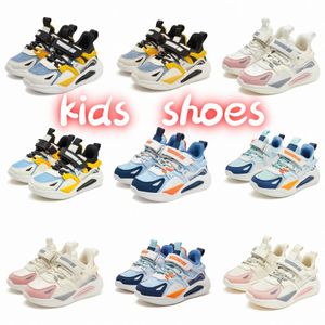 Sneakers Casual Boys Girls Children Trendy Kids Chaussures Black Black Blue Rose Chaussures blanches Tailles 27-38 N5TU #