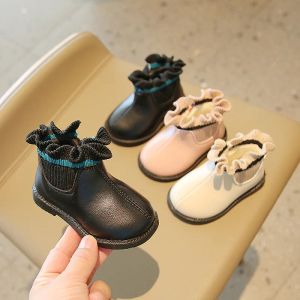 Sneakers Casual Flat Shoes Baby Girl Booties 1 tot 3 jaar oud Ruches Toddler Girl Winterschoenen Warm Born Children Botas Bebe E11201