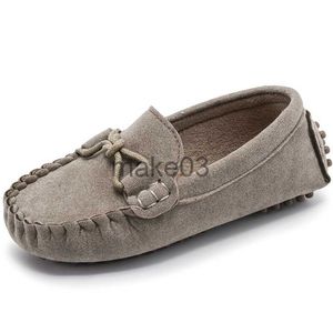 Sneakers Casual Girls Boys Shoes Fashion Soft Kids Loafers Children Flats met koeienspierbodem Baby Toddlers Moccasins schoenen CSH1112 J230818