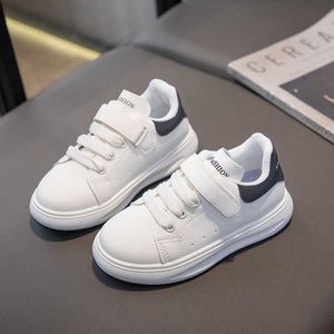 Sneakers Kinderen van 3-12 jaar Little White Shoes Herfst Nieuwe Student Sport Girls Jongens Casual Childrens H240510