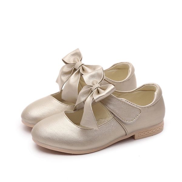 Sneakers Enfants Bowknot Wedding Party Princess Chaussures pour les grands enfants Girls Blanc Rose rose rose de danse 5 6 7 8 9 11 10 12 ans 220920