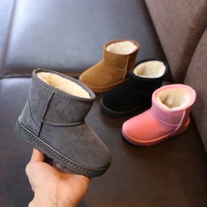 Zapatillas de deporte para niños, botas informales a la moda, botas cálidas para la nieve para bebés y niñas, zapatos para correr para niños, zapatos blancos deportivos de marca, zapatillas para niños