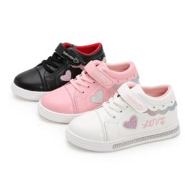 Sneakers Chaussures des enfants Back to School Chaussures des filles automne 2022 Nouvelle étudiante étudiante Flatsoled Fashion Allmatch Nonslip Étudiant