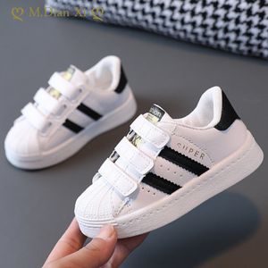 Sneakers Children's Design White Sneakers Toddlers Girls Boys Mesh Ademende vetercasual Sportschoenen Kids Tennis 2-6y Peuter schoenen 230331