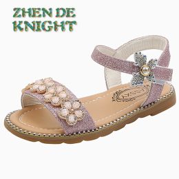 Sneakers Sandales pour enfants pour filles Summer Princess Shoe Kids Elegant Sandal Fashion Flower Beach Chaussures 2022 3 5 6 7 8 9 10 11 12 ans