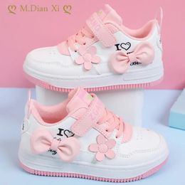 Sneakers Kinderschoenen Lente Meisjes Casual Mode Prinses Vlinder PU-leer Board 231129