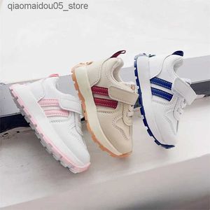 Zapatillas de deporte para niños zapatos niñas grandes zapatos casuales zapatos para niños zapatillas de cuero deportes de cuero chicas zapatillas de zapatillas 2023 entrenadores de primavera Q240413