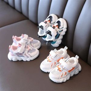 Zapatillas deportivas para niños, novedad de verano, transpirables, de una sola red, para niñas y bebés, zapatillas ligeras para correr para niños