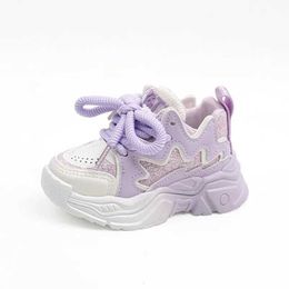 Sneakers Chaussures pour enfants 2024 Nouvelles chaussures de sport de maternelle Solide Solide Soufflent Tennis Outdoor Fashion Chaussures Sports Chaussures EU21-30 D240515