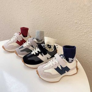 Sneakers Childrens Sports Shoes 2024 Spring New Boys Forrest Gump Baby Girls N-Shaped Dad Running Trendy Brand H240507