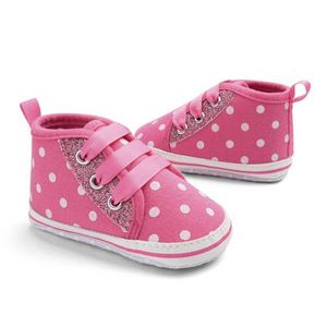 Zapatillas de deporte lindo bebé niños niñas niños punto algodón primeros caminantes zapatos casuales recién nacidos niños pequeños suela suave todas las estaciones ocio zapatilla de deporte R230810