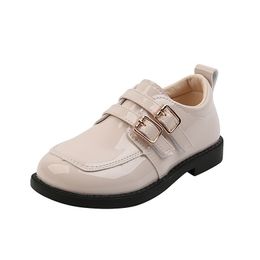 Sneakers Cuzullaa Kinderen Spring Fashion Patent Leer schoenen Kids Girls jongens Solid Color Hook Loop Casual Size 26-36 221109