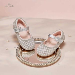 Sneakers Dave Bella Girls Patry Shoes Spring herfst Mode kleurrijke diamant klein meisje schoenen platte hakken kinderen prinsesschoenen db3236031 q240527