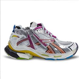 Sneakers Designer Men Platform Tracks Runners 7.0 TRANSMIS SENSE Rétro Runner Runner Rice Pla Tinum Outdoor Casual Chaussures 36-46 avec boîte NO471