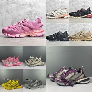 baskets chaussures de marque Chaussures décontractées Balencaga 3XL Track 3.0 Triple S 3.0 Baskets en cuir de qualité supérieure pour hommes et femmes Noir Blanc Vert Rose Bleu foncé Gris froid Taille 35-46