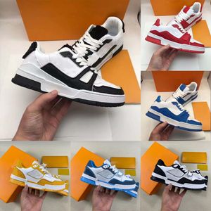 Zapatillas de deporte Zapatos de diseñador Zapatos casuales Zapatillas de deporte de diseñador Clásico Vintage TRAINER Malla de cuero con tamaños de caja 35-45 para hombres y mujeres