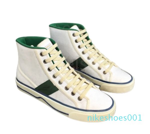 Zapatillas de deporte Zapatillas de deporte de diseñador Zapatos de lona Casual High Top Retro Lujo Hombres Mujeres Zapatos de bolos planos Bordado