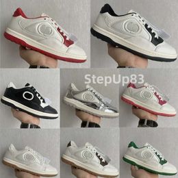 Sneakers Desinger Casual schoenen Heren Dames Sneaker Vintage lederen sneakers Borduurtrainer Rubberen zool Platte lage top Skateboarden