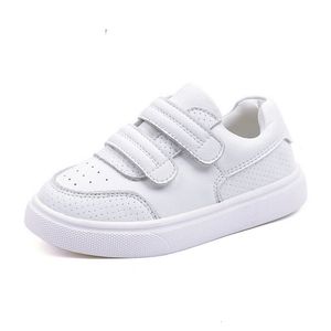 Sneakers Dimi Spring/Autumn Children Shoes Boy Girl MicroFiber Leather White School Shoes Soft Non-Slip Rubber Casual Kids Sneakers 230203
