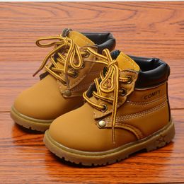 Sneakers EU21-30 Fashion Children Mostard Short Boots Toddler Boys Ankle Boots Girls Shoes Kids Boots 230818
