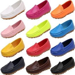 Sneakers Fashion Flats For Children Casual Comfortabele Pu Leather Slip On Shoes Boys Girls Kids Candy 10 Colors Moccasin Loafers All SAAN 220909