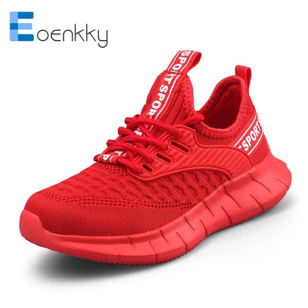 Sneakers Fashion Kids Casual Shoes Boys Running Sneakers Enfants Luxury Brand Walking Walking Sport Chaussures pour fille respirante Laceup Taille 2839