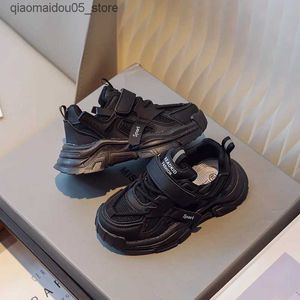 Zapatillas de deporte para niños de moda zapatos deportivos otoño transpirables zapatos negros para correr para niños y niñas