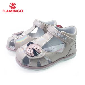 Sneakers Flamingo 2021 Kids Sandals Crochet Boucle plate Design arqué chlid Casual princess chaussures Taille 2126 pour les filles 201hl1745