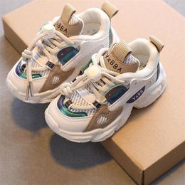 Baskets fille enfants garçon bébé maille respirant enfants chaussures enfant en bas âge fille chaussures plates en plein air Sneaker 220919