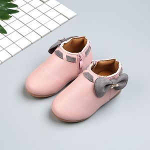 Sneakers meisjes buigen in antislip kinderschoenen zijrits mode ademende korte laarzen 230714