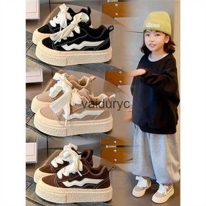 Sneakers Girls Cricket Shoes 2023 Autumn New Childrens Soft Sole Casual Mens Versatile Anti Slip Sports H240507