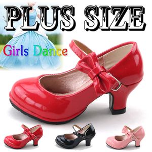 Baskets filles chaussures en cuir automne noeud papillon sandales enfants talons hauts princesse douce pour 230106