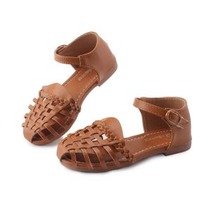 Zapatillas de deporte para niñas zapatos para niños princesa dulce toecpet sandalias de playa antikick para pequeños zapatos de verano suaves para niños 2135
