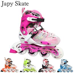 Sneakers Japy Skate 2015 Weiqiu Children Roller Skates Cuatro ruedas Ajustables zapatos de patinaje en línea para niños JJ Series 5 Colors