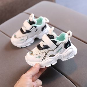 Sneakers Kids Anti-slip Casual rennen voor jongens meisjes kinderen pu wit ademende mesh sportschoenen babyschoen maat 21-30 221101