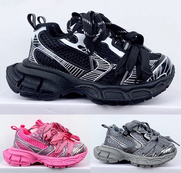 Sneakers para niños Diseñadores 3xl zapatos casuales de bebés 10 Pinks rosados Blancos Blancos Mesh cómodo 9.0 zapatillas zapatillas Tamaño de caminata Tamaño de caminata 26-37
