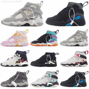 Zapatillas de deporte Zapatos para niños 8 Niños pequeños Bebé Diseñador 8s Zapato de baloncesto Juvenil Infantil Niños Zapatilla de deporte Escuela primaria Niños grandes Zapatillas de deporte K