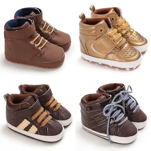 Baskets en cuir coton Bottom Bottom et filles Fashion Baby Chaussures Born Leisure Soft Bottom Walking Shoes Sports Chaussures 231102