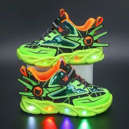 Baskets lumineuses chaussures de sport avec lumières chaussures décontractées pour enfants rétro clignotant chaussure de marche bébé filles garçons enfant en bas âge chaussures enfant baskets 230530CJ
