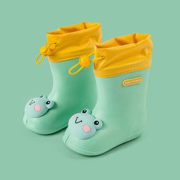 Baskets Nouveaux Enfants Mode Bottes Toddler Infant Bébé Garçons Filles PVC Bottes De Pluie Imperméable Chaussures Antidérapantes Enfants Chaussures 2021 Bota InfantilHKD230701