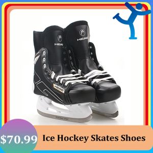 Sneakers Nieuwe Winter Ice Hockey Skates schoenen met ijsblad volwassen tieners Kinderen Professionele PU Thermisch Dikke Dikke Comfortabele beginner